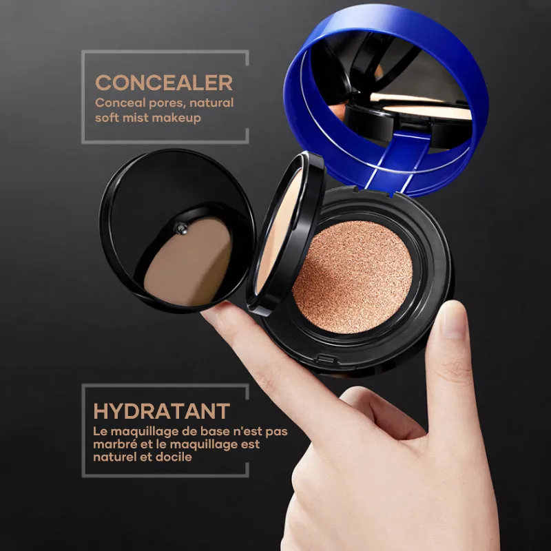 2 in 1 Cushion Pressed Powder Concealer Liquid Foundation