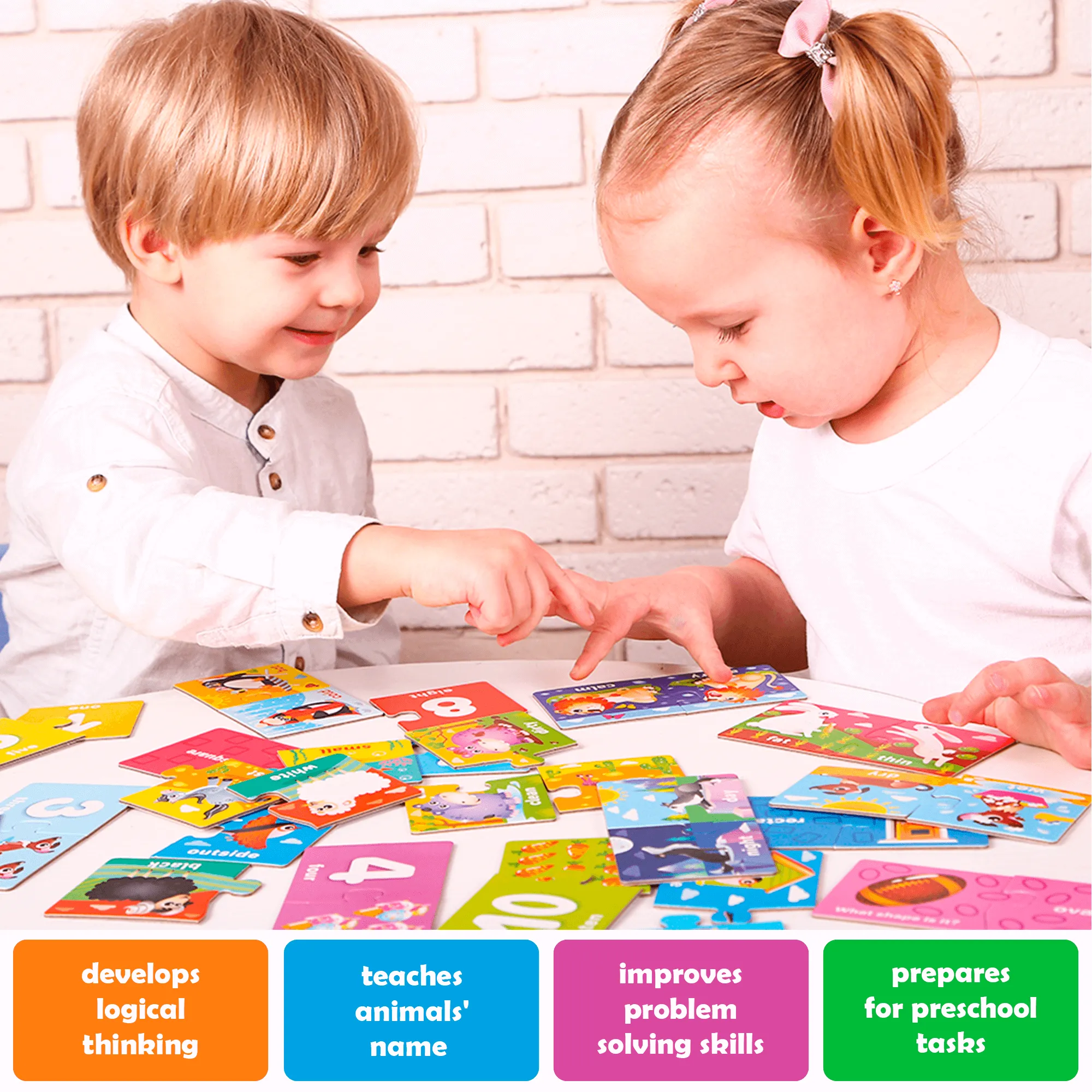 5 Set Matching Self Correcting Games for Kids