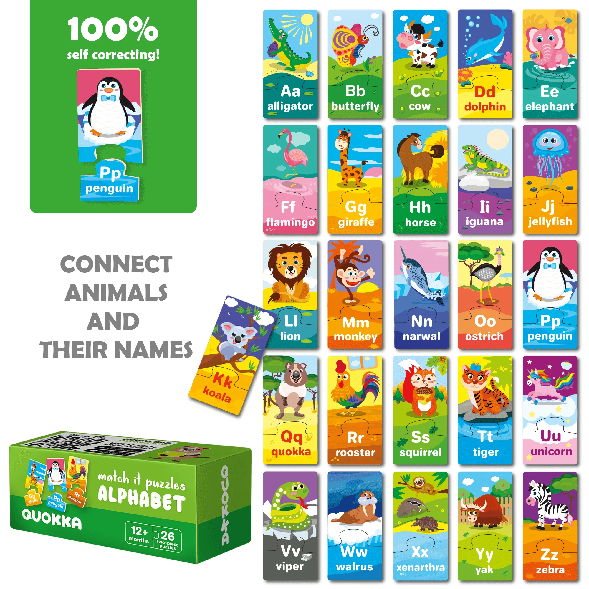 5 Set Matching Self Correcting Games for Kids