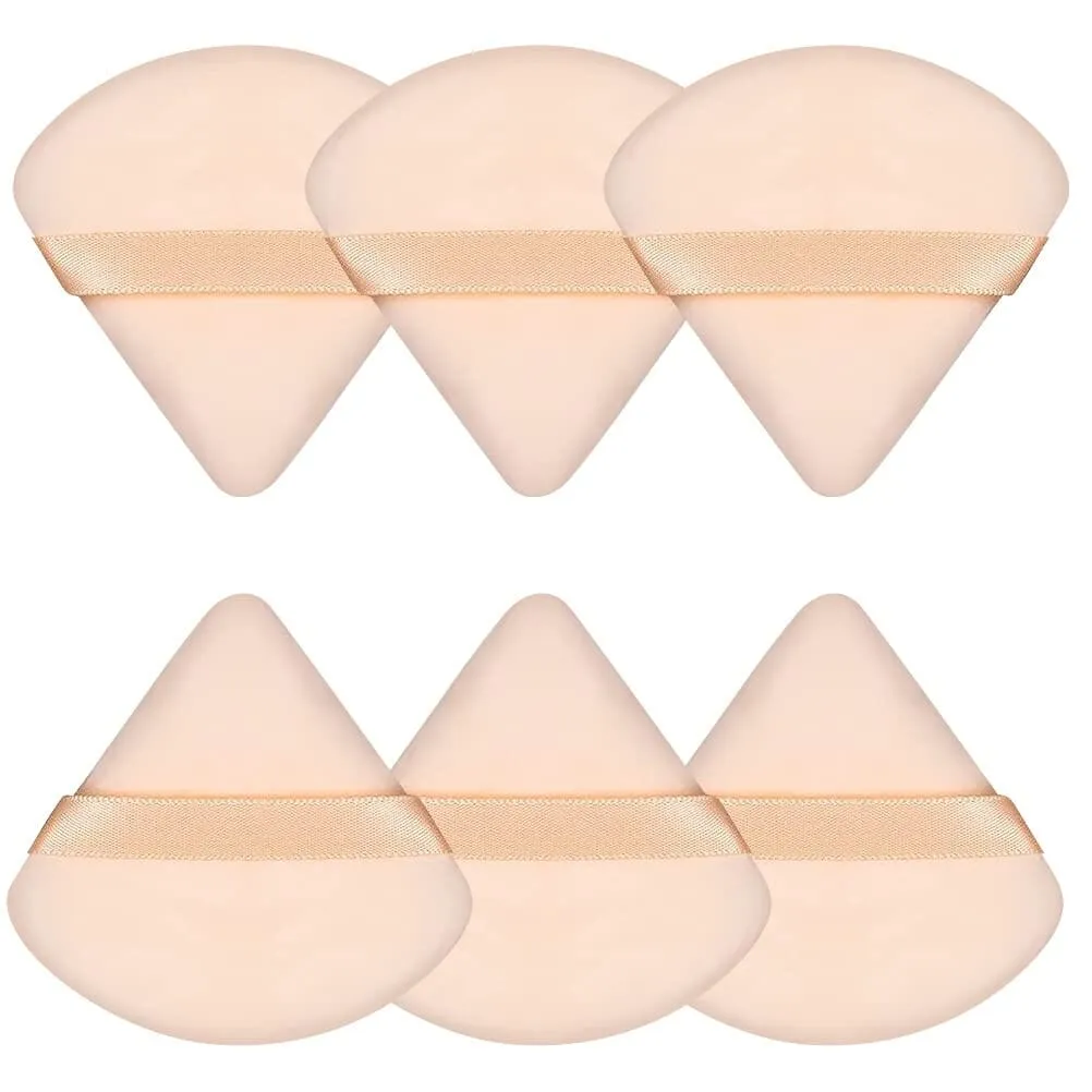 6-Piece: Face Soft Triangle Powder Puff