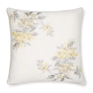 Apple Blossom Embroidered Cushion