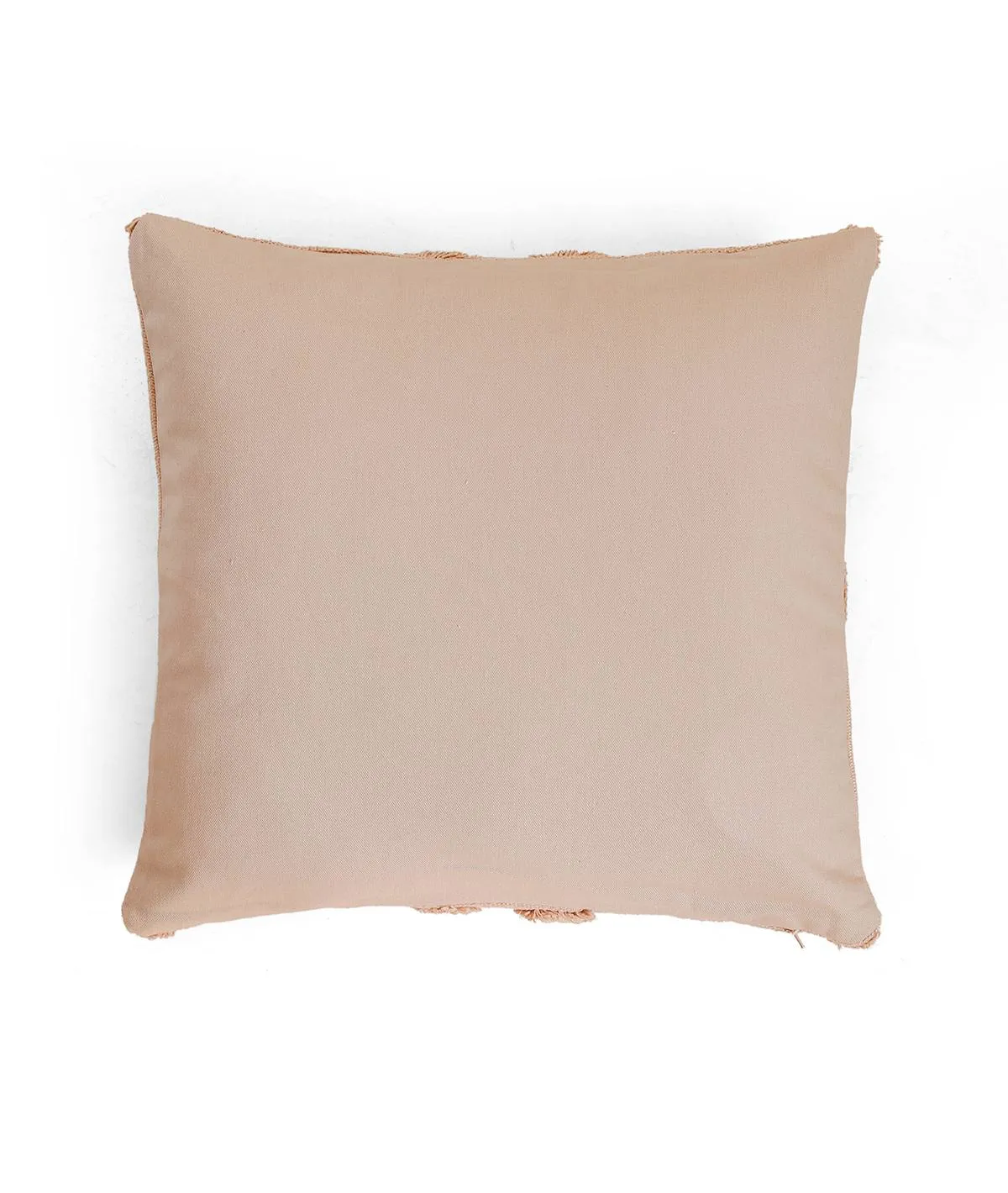 Bermuda Cotton Knitted Decorative Tufted Cushion Cover (Blush Pink)