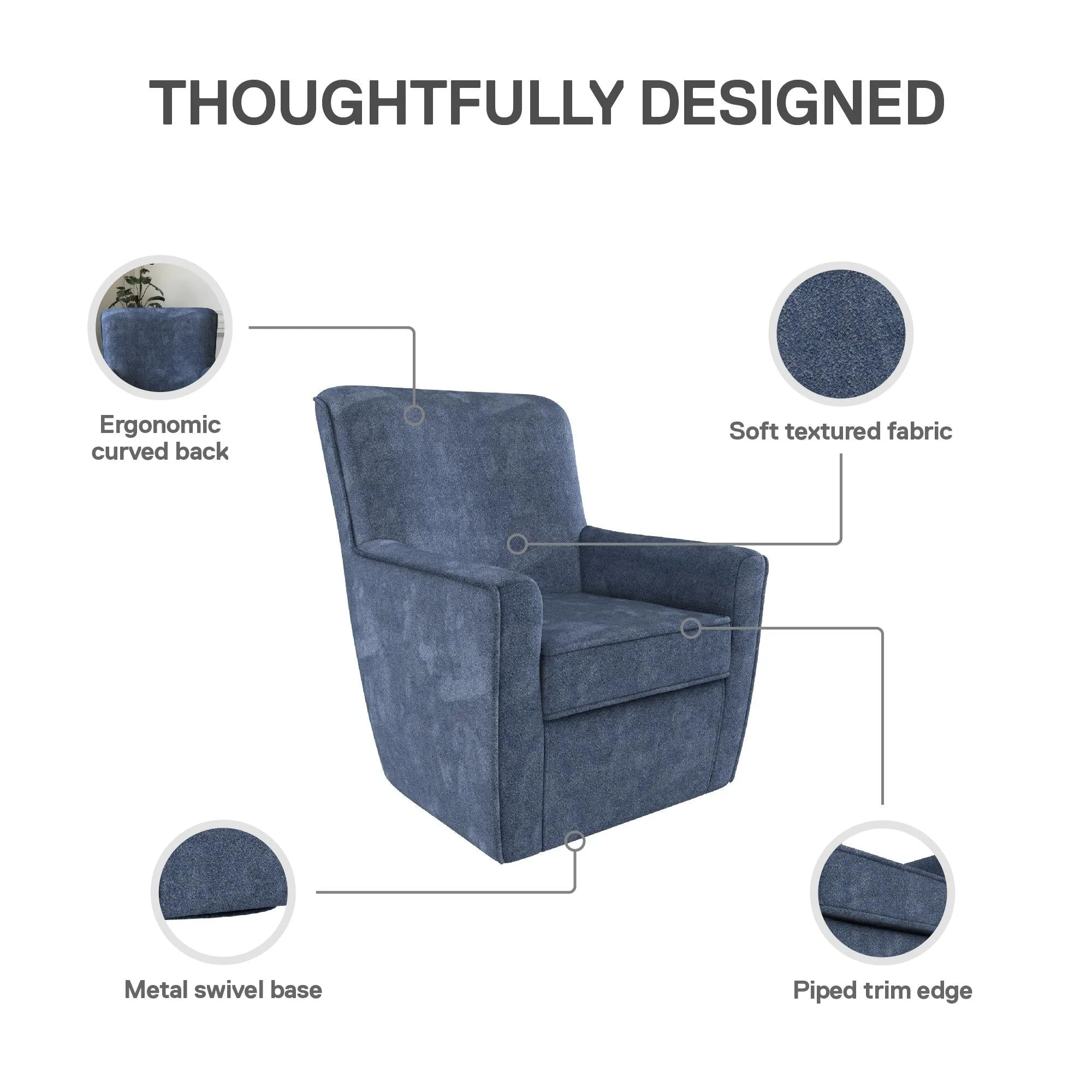 Binx Swivel Accent Chair