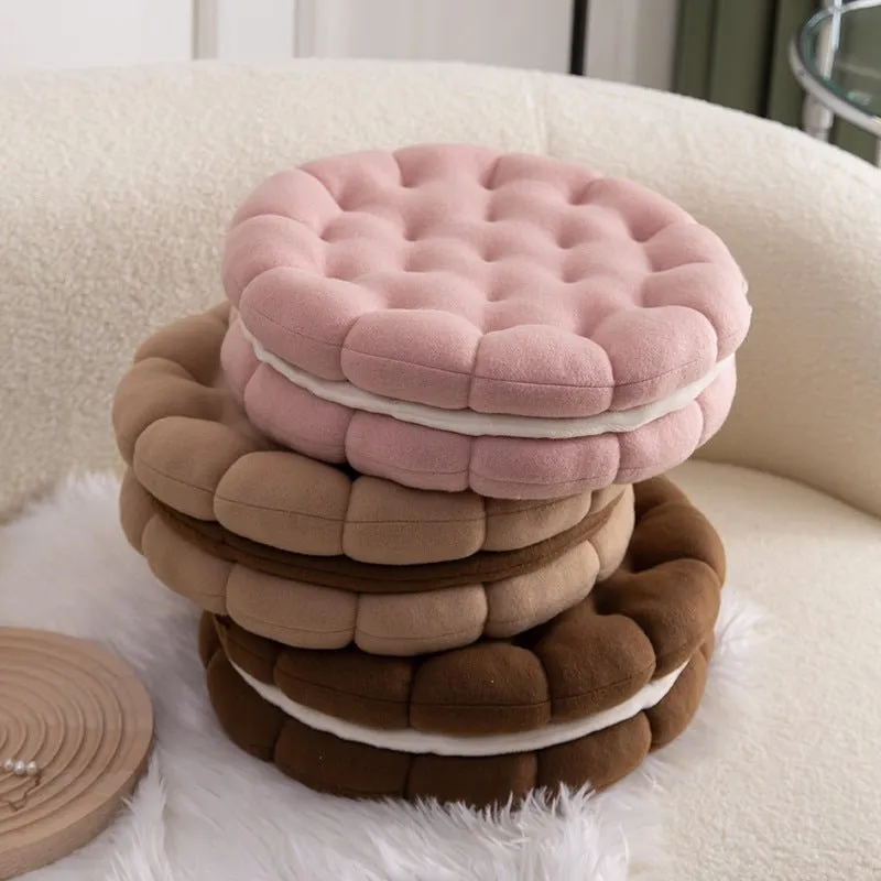 Biscuit Sofa Seat Cushion - Portable Design Biscuit Pillow Seating Cushion for Bedroom, Sofa, Couch