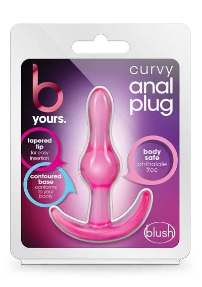 Blush B Yours Pink Curvy Anal Plug