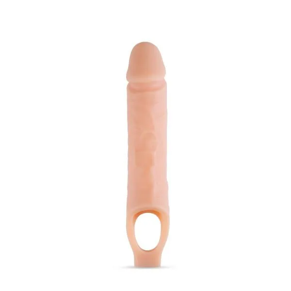 Enhanced 10-Inch Silicone Penis Extender - Blush Performance Plus Series