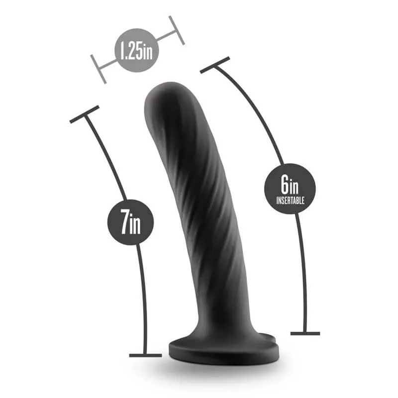 Temptasia Twist Small Silicone Plug Dildo by Blush - Compact and Flexible