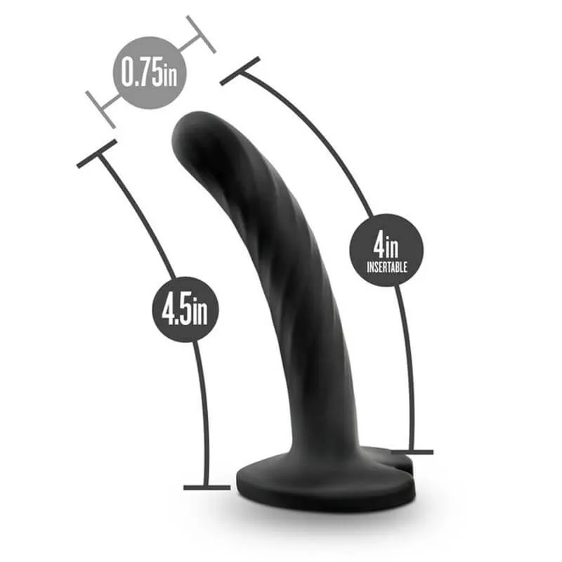 Temptasia Twist Small Silicone Plug Dildo by Blush - Compact and Flexible