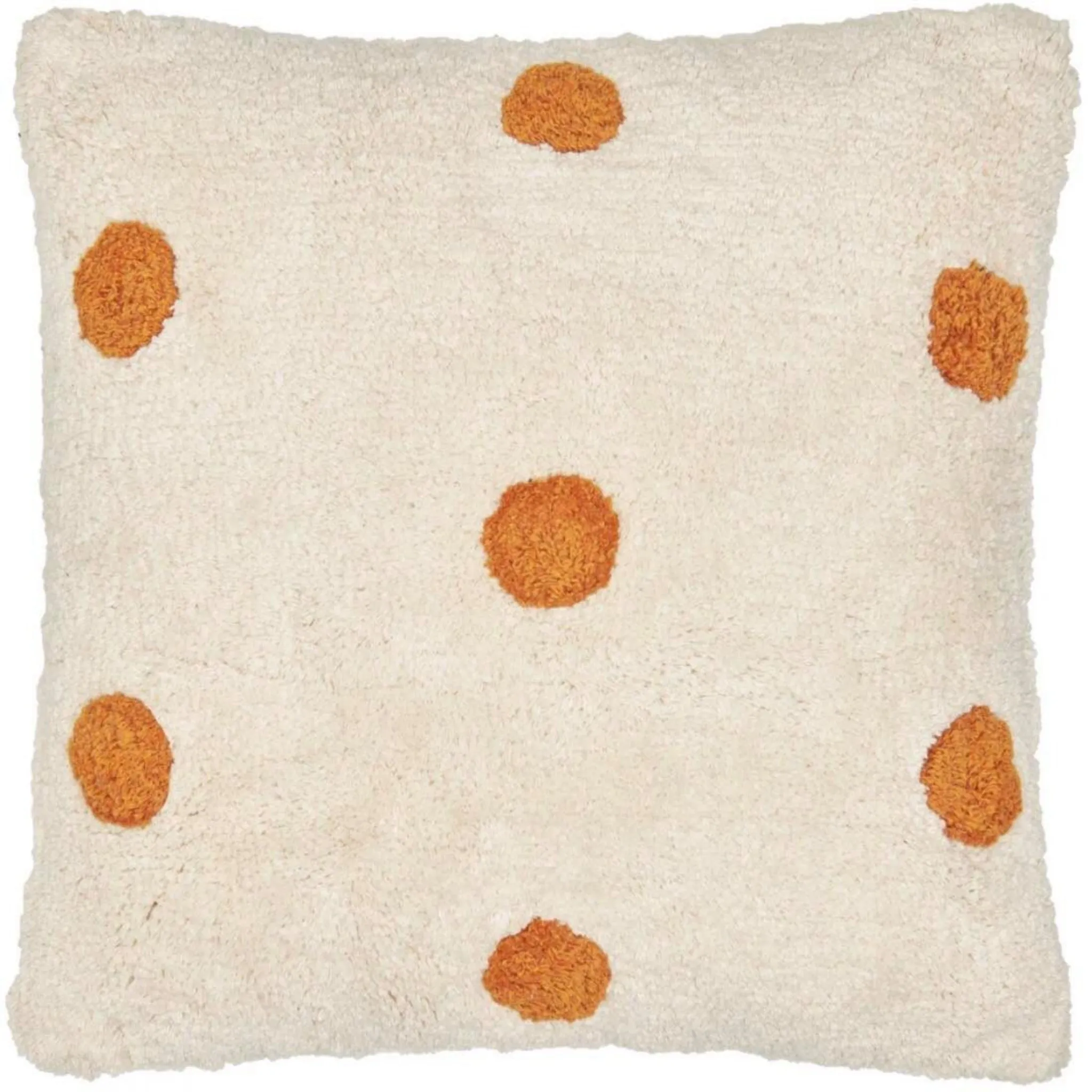 Castle - Butterscotch Spot Shag Cushion (with insert)