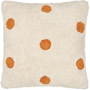 Castle - Butterscotch Spot Shag Cushion (with insert)