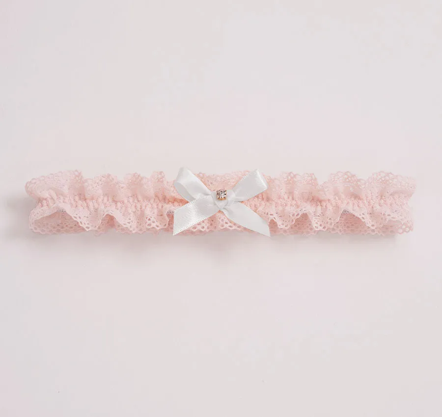 Clara Blush Bridal Garter