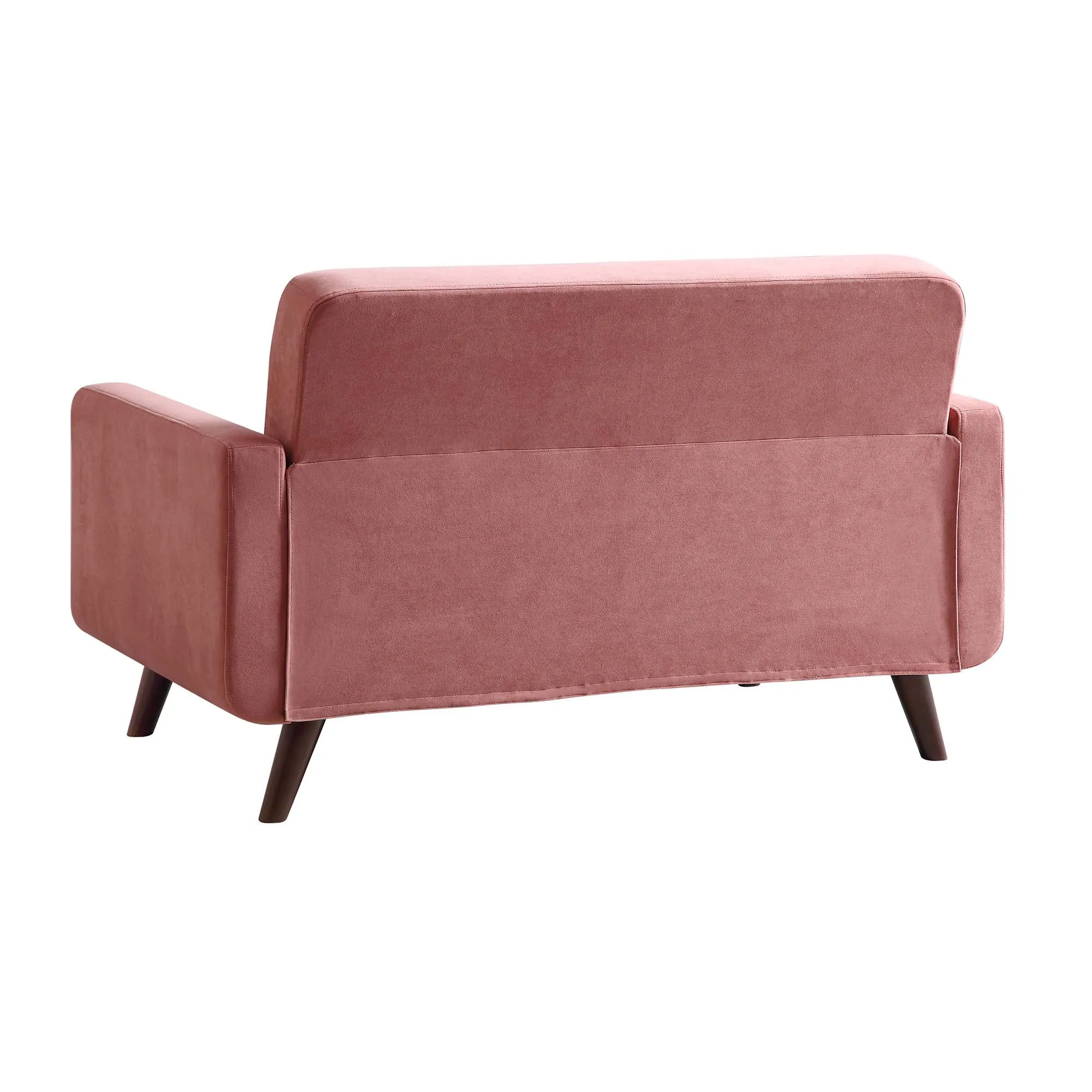 Clarence 2-Seater Sofa in Blush Pink Velvet