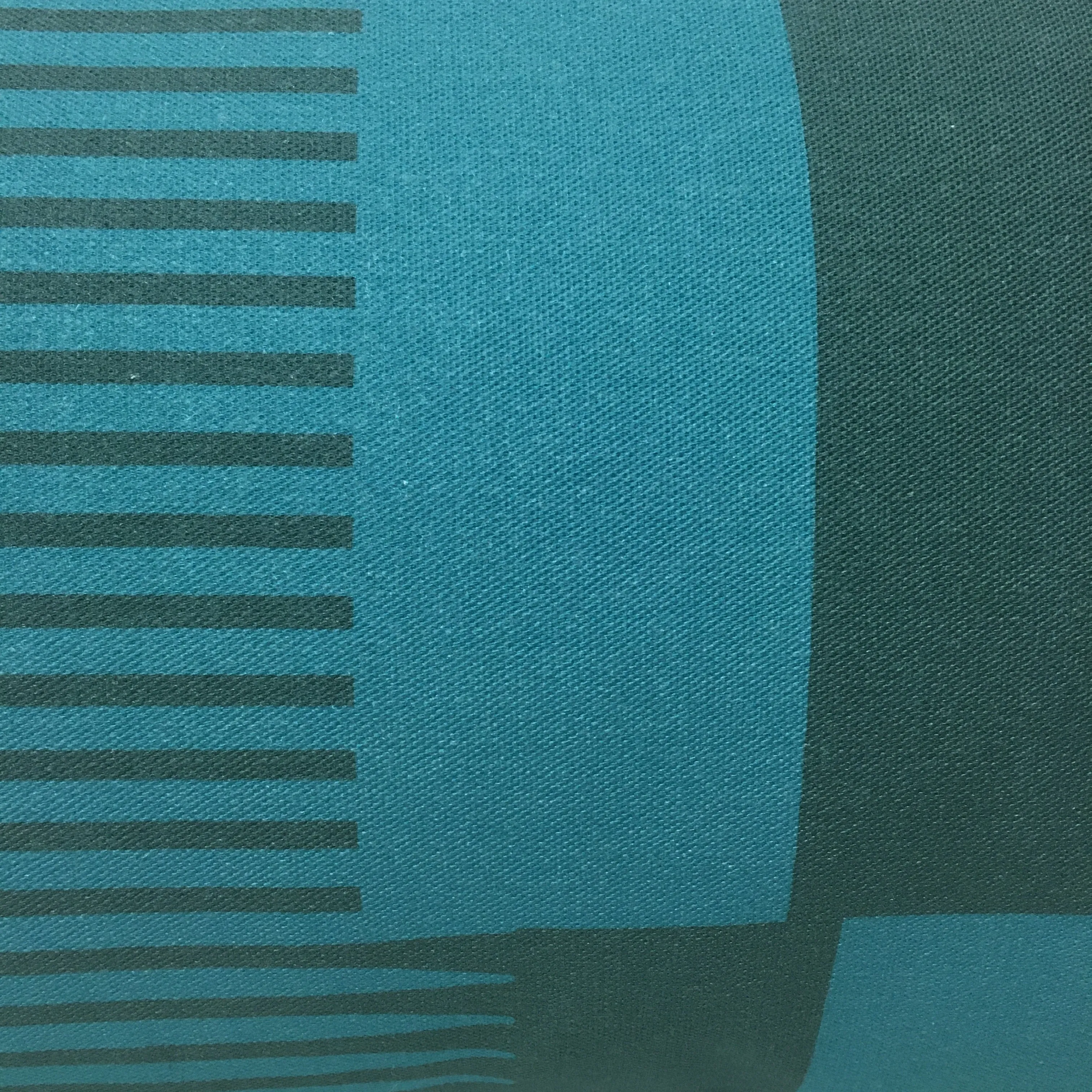 Combed Stripe Cushion - Teal, turquoise   olive