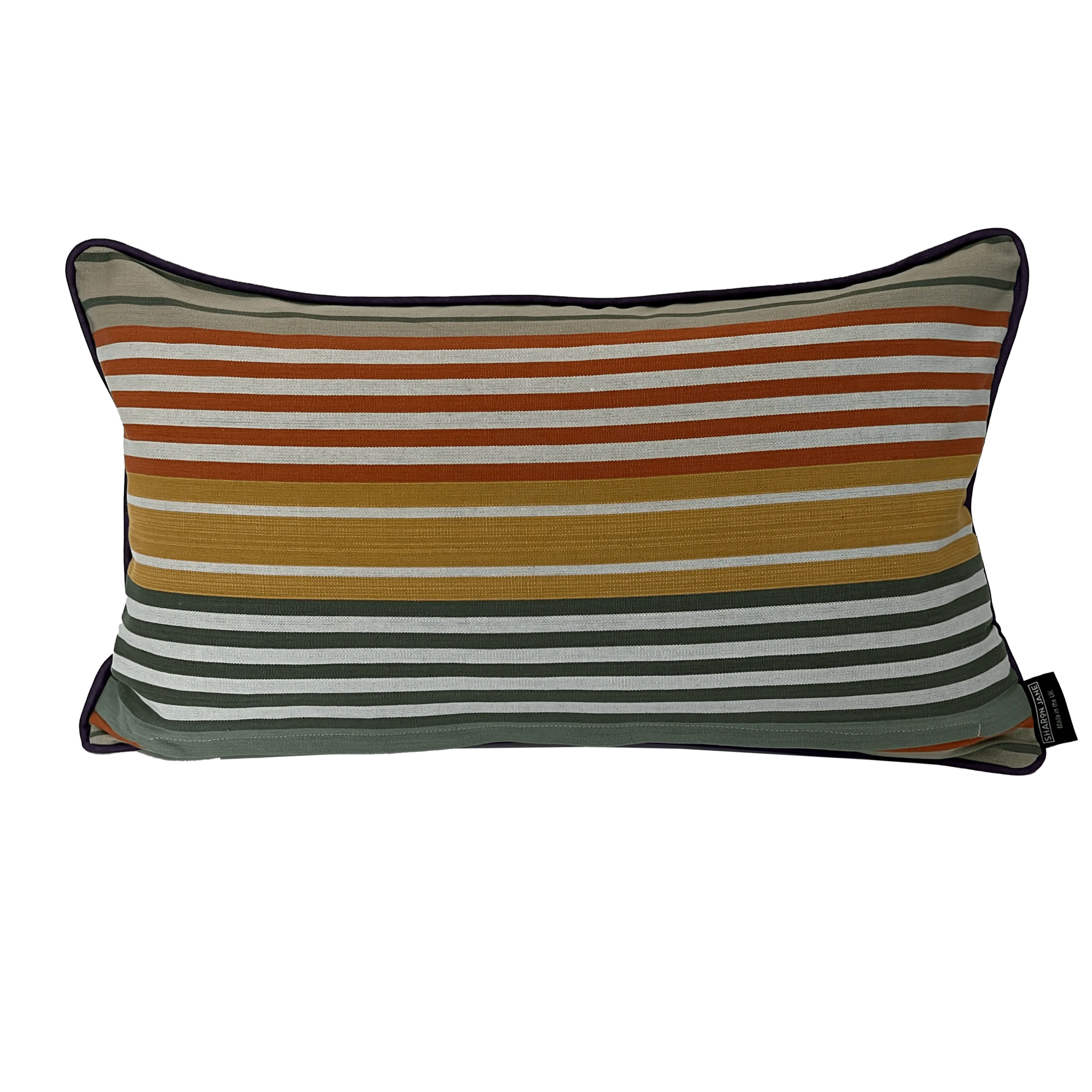 Cotton Striped Cushion - Multi