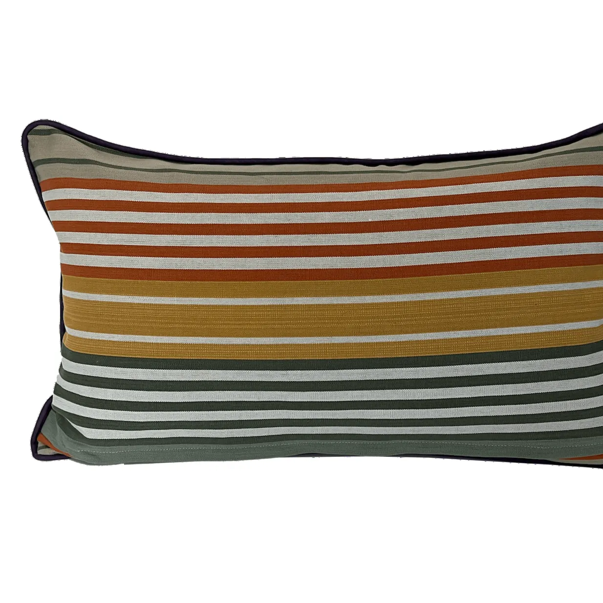 Cotton Striped Cushion - Multi