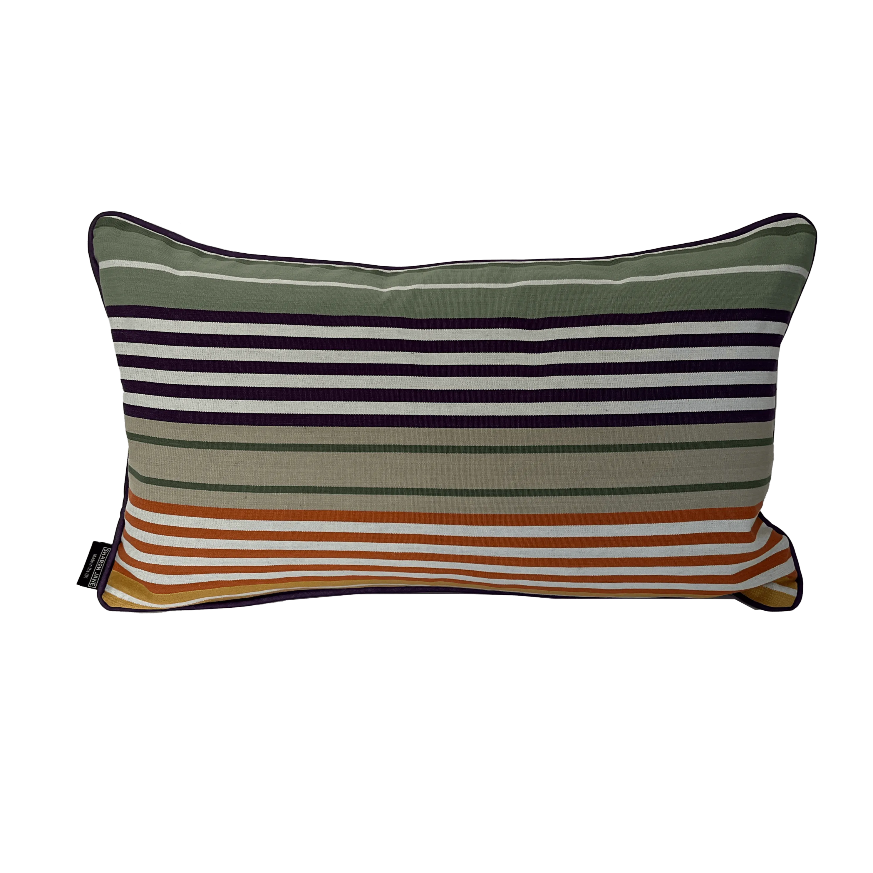 Cotton Striped Cushion - Multi