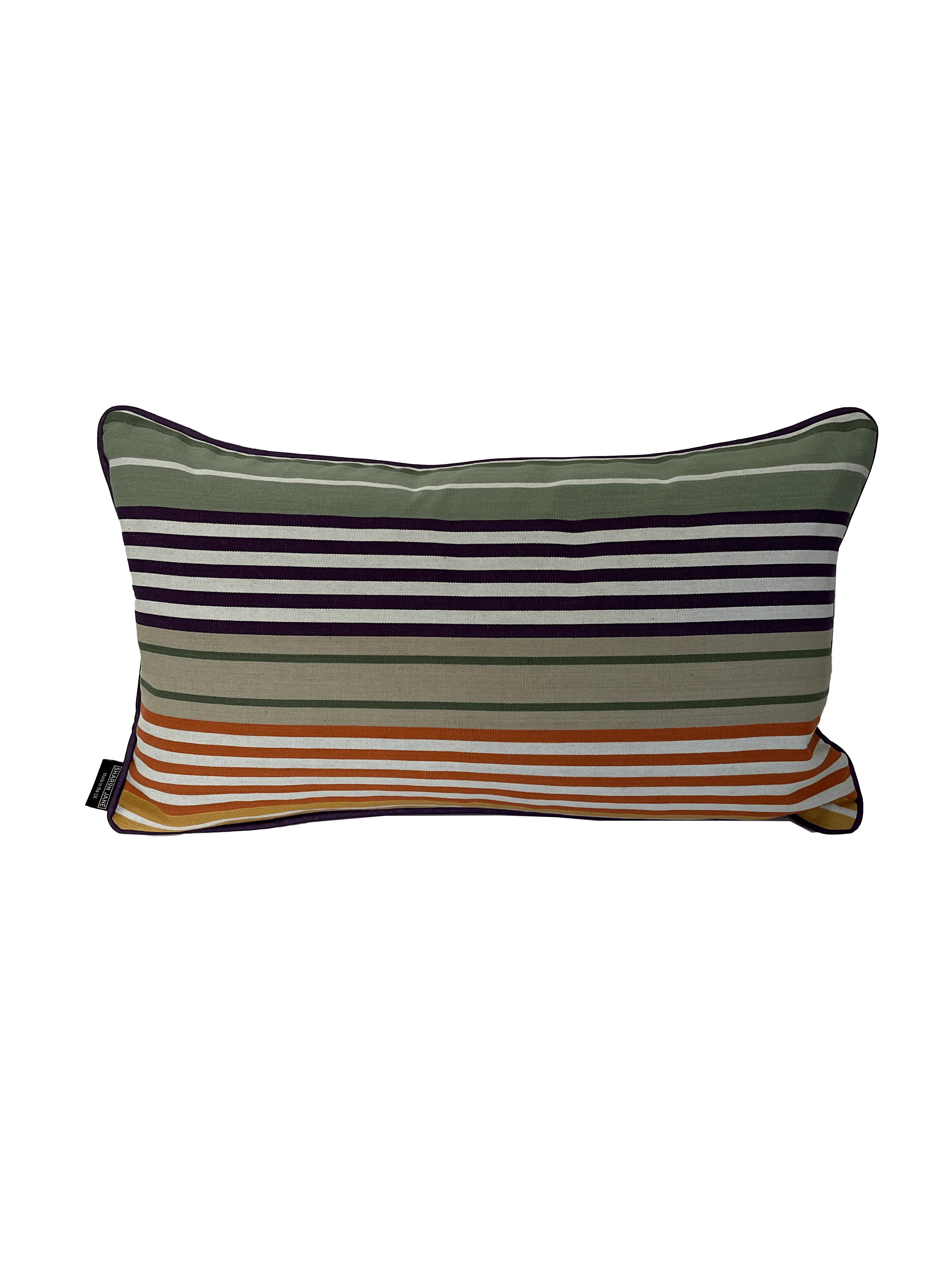 Cotton Striped Cushion - Multi