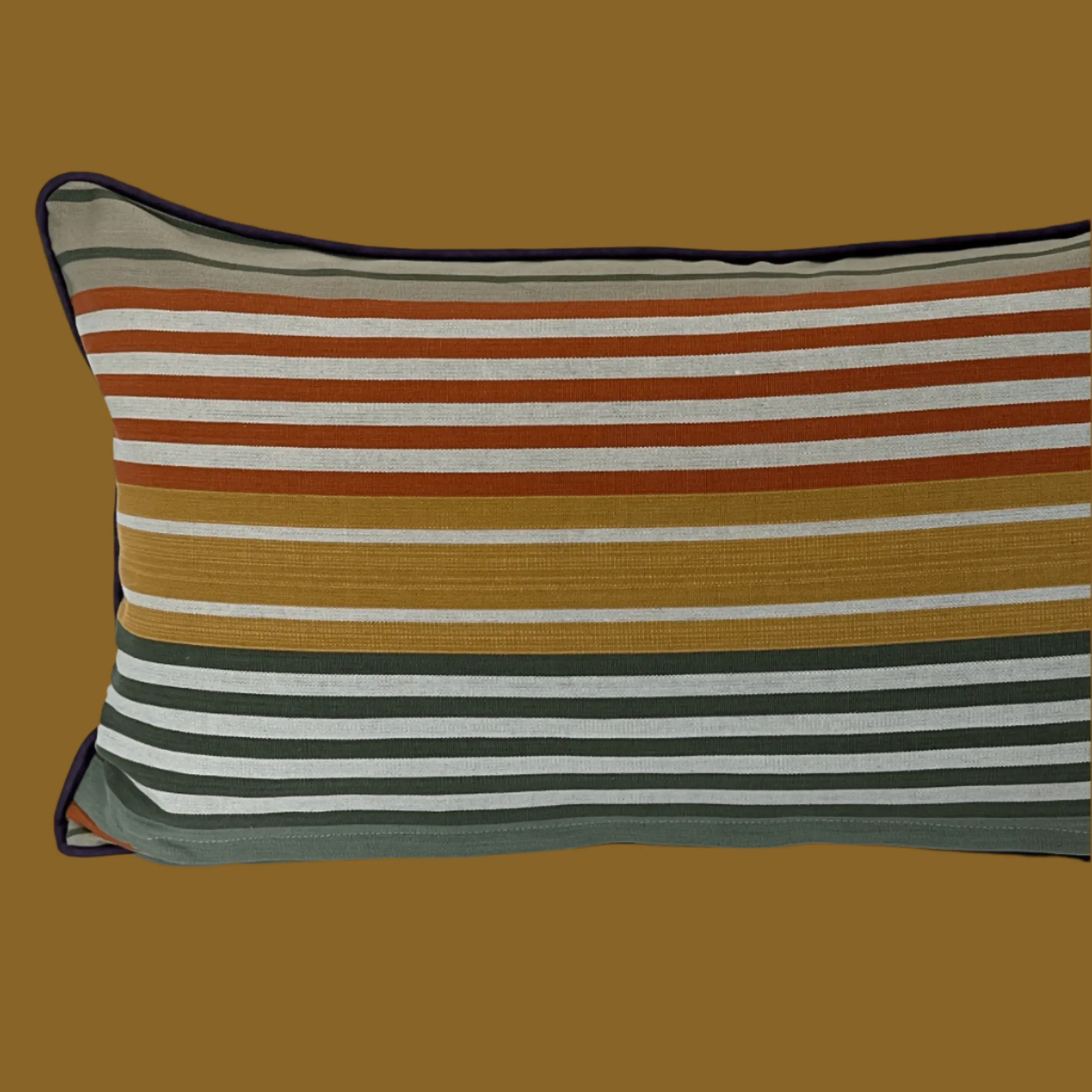 Cotton Striped Cushion - Multi