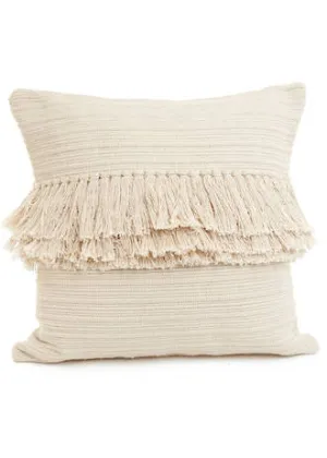 Cream Woven Cushion Cover