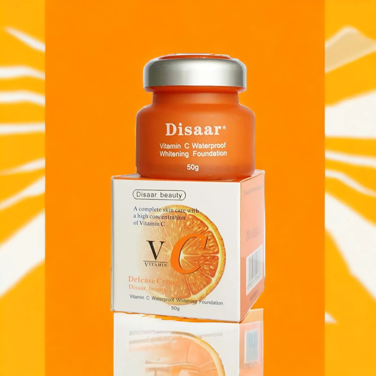 Disaar Vitamin C Waterproof Whitening Foundation - 50 G