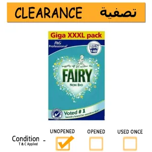 Fairy Non Bio Sensitive Skin Laundry Powder Detergent 8.4kg