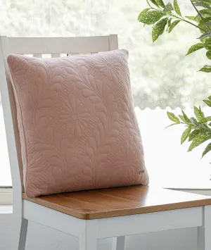 Flora Cotton Knitted Decorative Blush Pink Color 18 x 18 Inches Cushion Cover