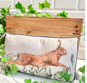 Leaping Hare Cushion