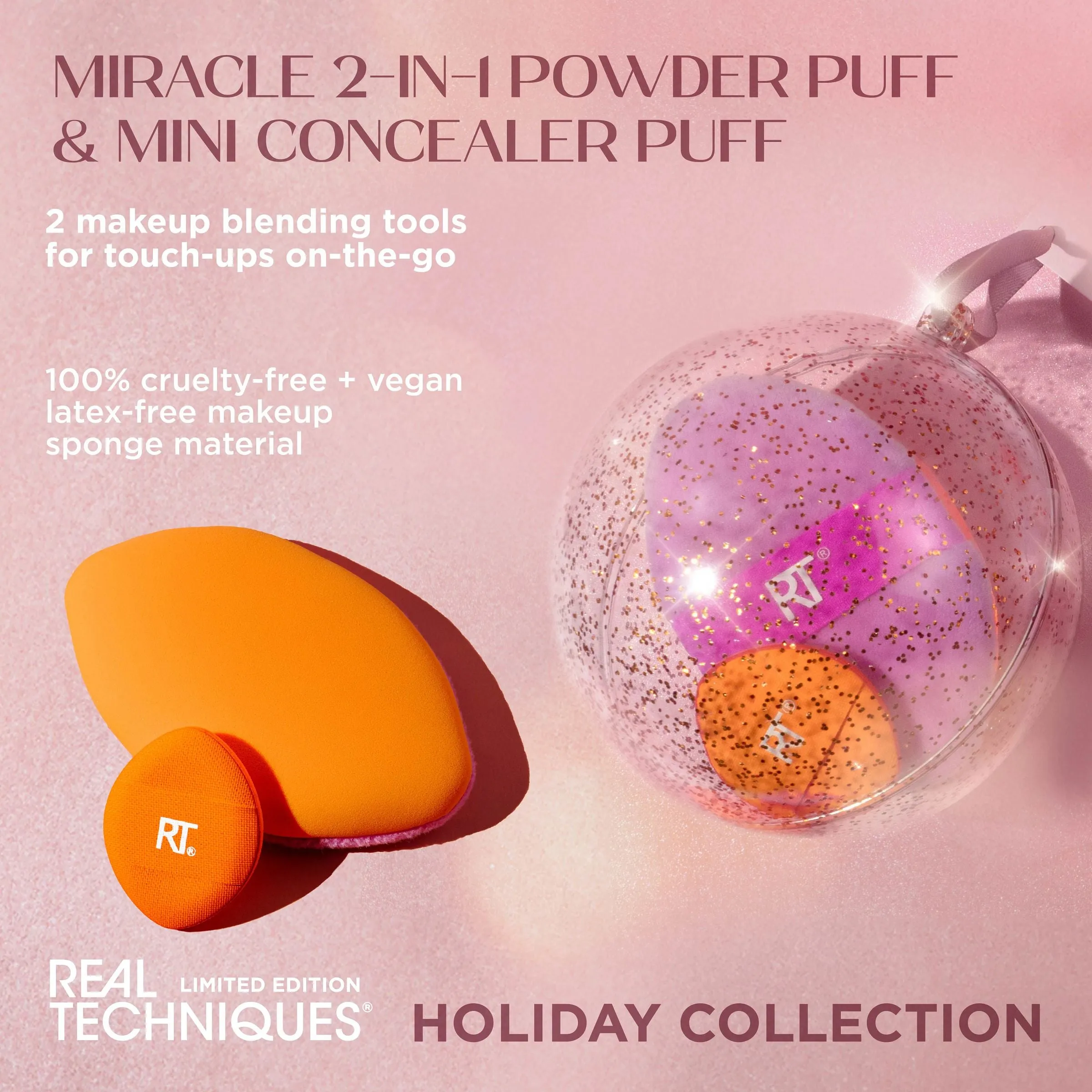 Limited Edition Miracle 2-In-1 Powder Puff & Mini Concealer Puff Ornament