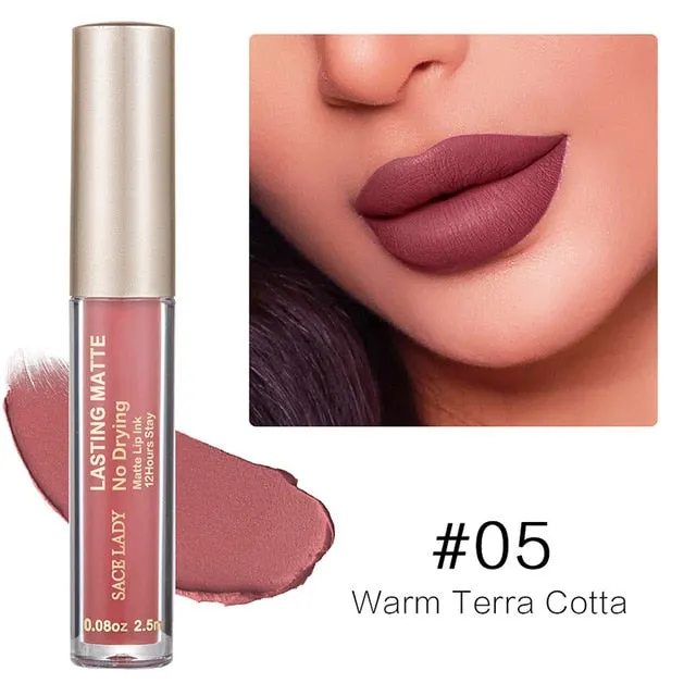 Make Up Waterproof Nude Lipstick Long Lasting Liquid Matte Lipstick Kit Lip Gloss Cosmetics Lipgloss Lip Makeup