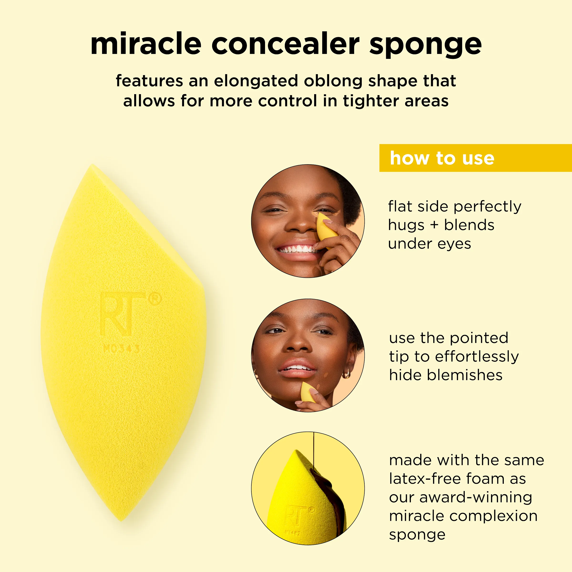 Miracle Complexion Sponge   Concealer Sponge Duo