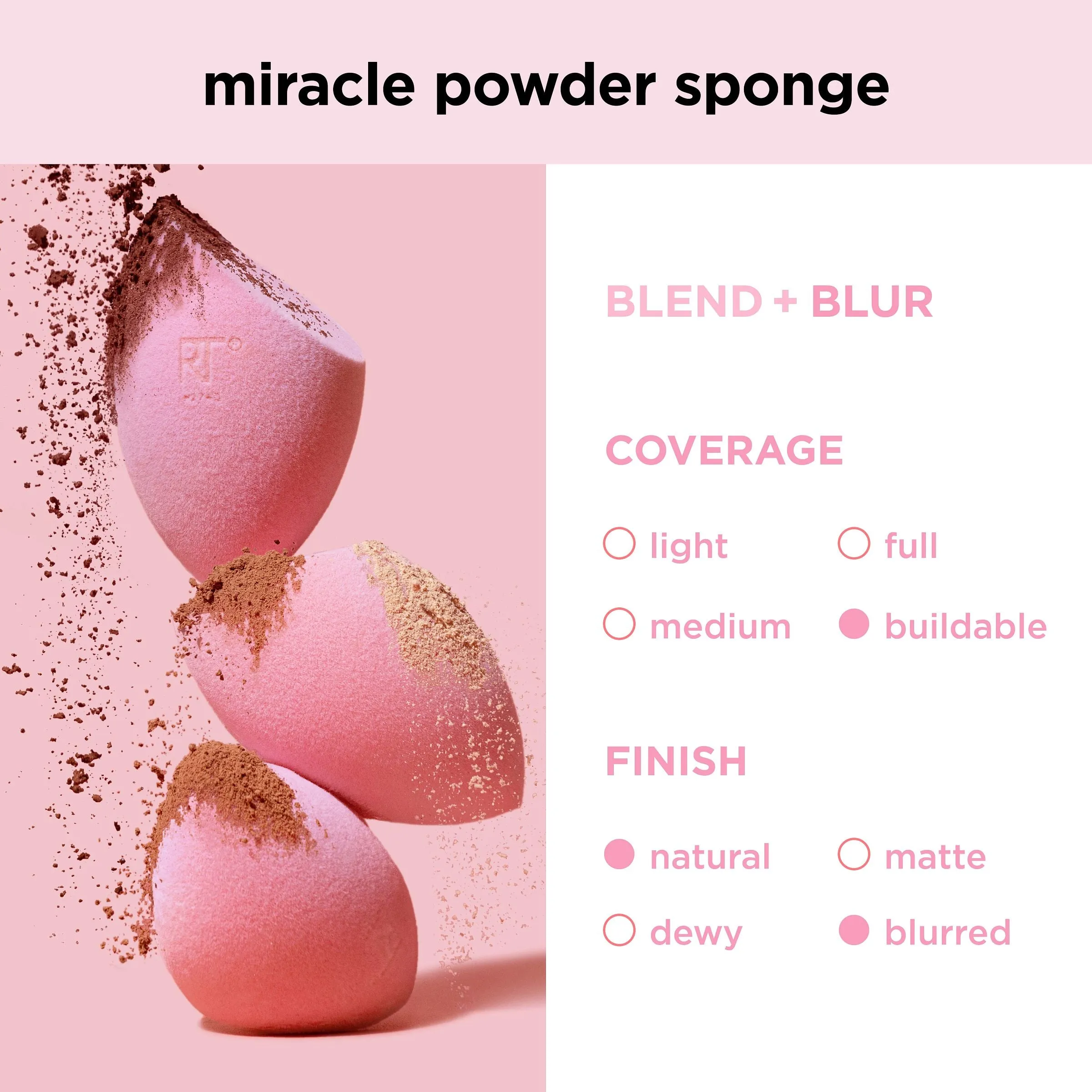 Miracle Mattifying Makeup Sponge Duo