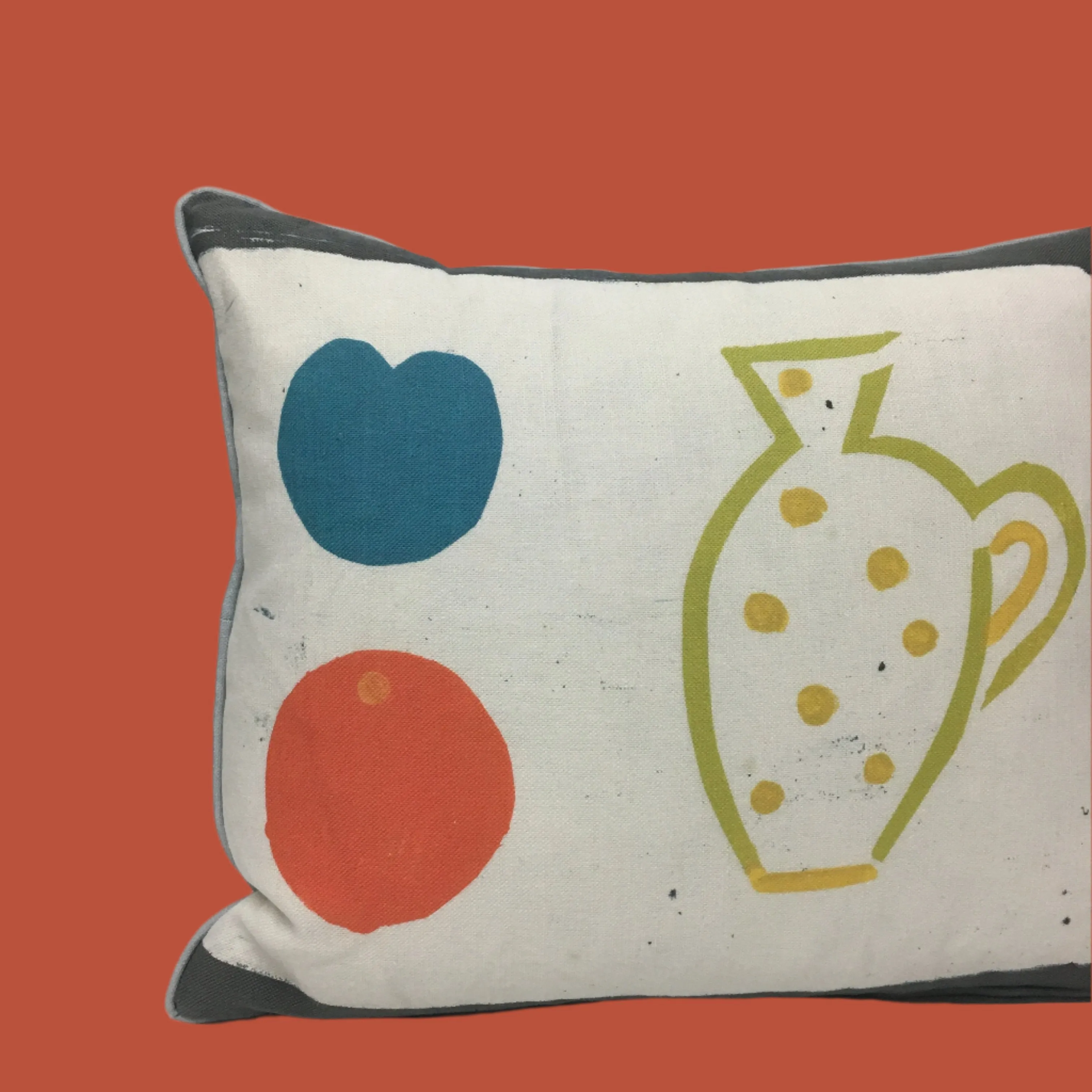 Naive Fruit - Yellow Jug Cushion